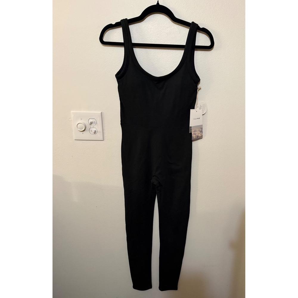 Vuori Halo Essential Jumpsuit Black Heather Size S NWT $128 MSRP